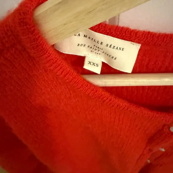 Sezane Gaspard Red Cardigan - Picture 4 of 5